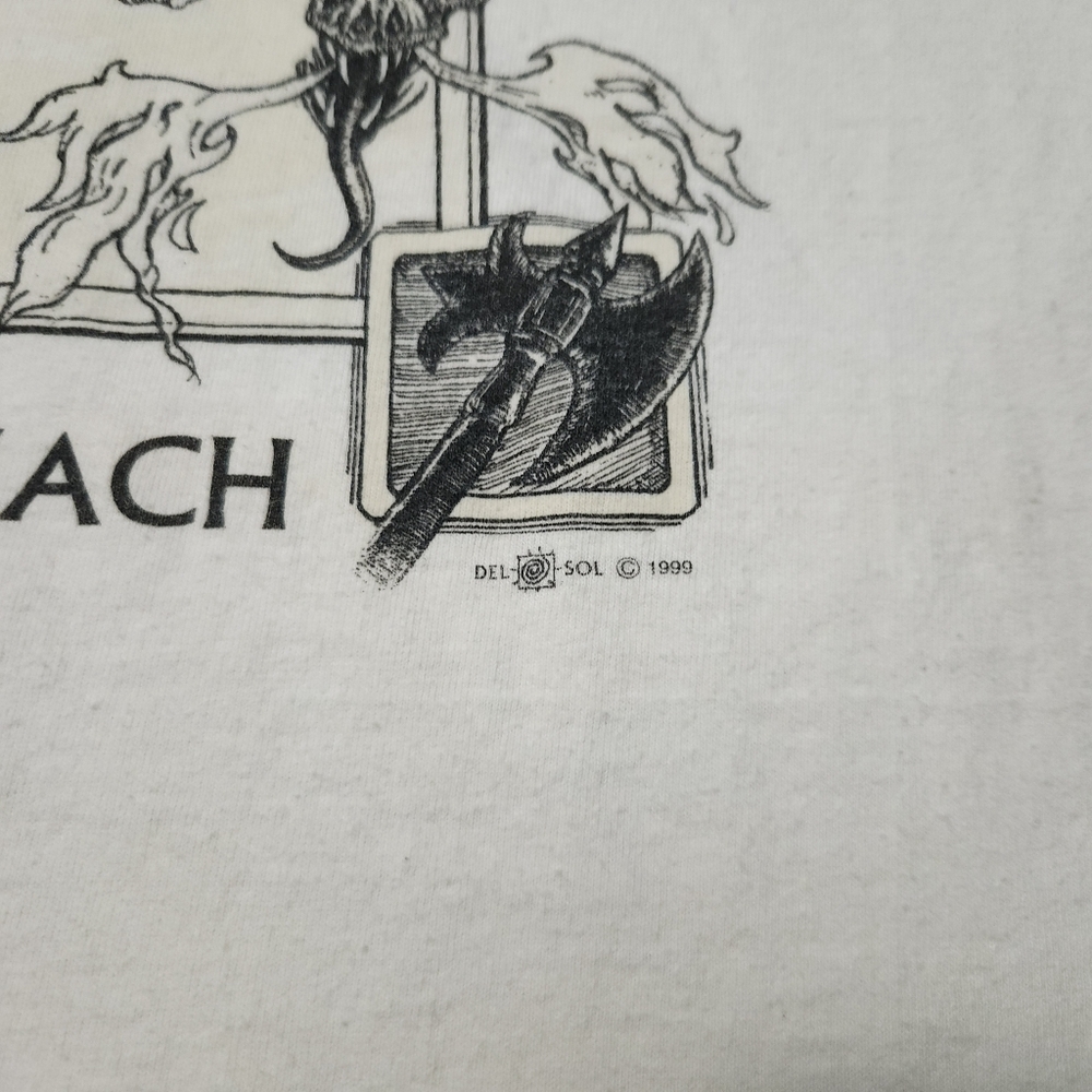 Vintage Del Sol 1999 Fierce Dragon Graphic Print Heavyweight Tshirt sz M - Picture 3 of 6